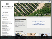 Tablet Screenshot of ferreroassicurazioni.com
